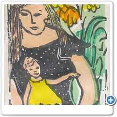 Name: Bea Gold
Email: bnj50@att.net
Location: Los Angeles, California USA

Print Title: "Sia and Mom"
Paper Dimension: 13 x 6 inches
Image Dimension: 12 x 5.5 inches
Edition: 30