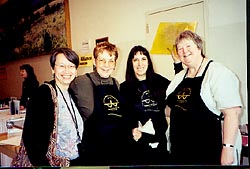 Left to right: April Vollmer, Julia Ayres, Susan Rostow, Barbara Mason